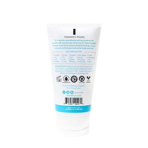 Waxelene Multipurpose Ointment Travel Tube, Organic Aerated Balm - Petroleum Jelly Alternative for Eczema, Dry Skin,