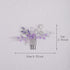 YERTTER Wedding Crystal Leaf Bridal Hair Comb Clip, Pearl Wedding Hair Accessories for Bride, Bridesmaid, Flower Girls