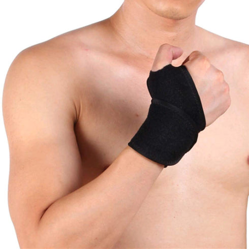 Wrist Support Brace for Sports Exercise Training, Neoprene Hand Protector with Thumb Loops for Both Hands