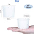 Sheriffdrink 4 oz Frozen Frozen Pack 50 Ice Cream Paper Cups Yogurt Cup White Dessert Bowls Dessert Supplies