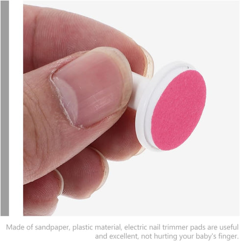 Trimmer 24pcs Homoyoyo Nail Pads Replacement for Infant Electric Nail File Pads Baby