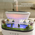hwnguJ Design7 250ml Upgrade Raindrop Humidifier Essential Oil Diffuser with Natural White Noise and Landscape Led