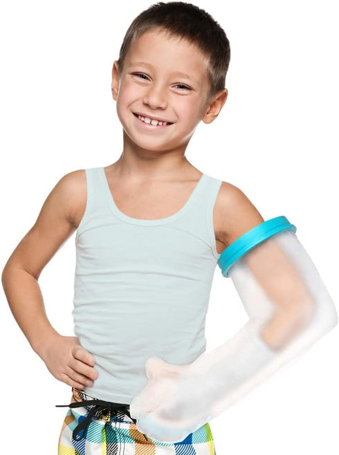 Kids Cast Covers for Shower Arm, Waterproof and Watertight Protector Bag for Broken Surgery Wound Arm, Reusable