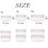 ZEJIA 10 Gram Sample Containers, 20 Count Refillable Empty Jars with Lids, Small Plastic Containers