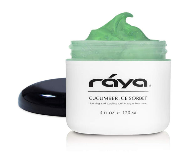 Raya Cucumber Ice Sorbet Masque (608) - Soothing & Cooling Facial Gel Mask for All Skin - Reduces Redness & Inflammation