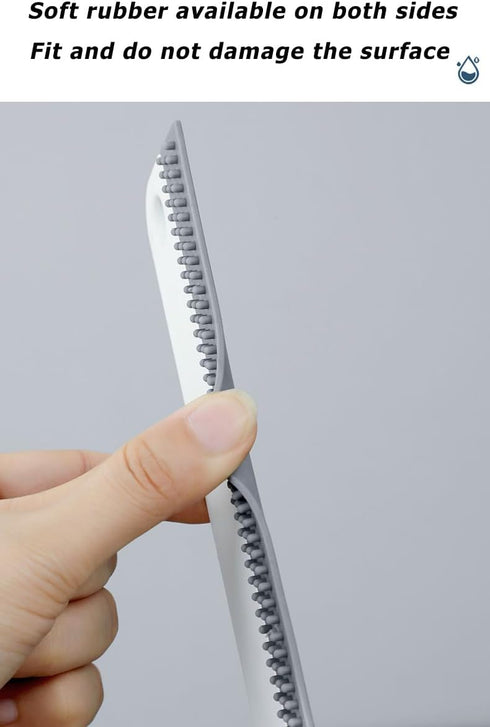 All-Purpose Mini Soft Rubber Window Squeegee, Glass Cleaning Tool for Bathroom, Kitchen Countertops, and Car Windshield