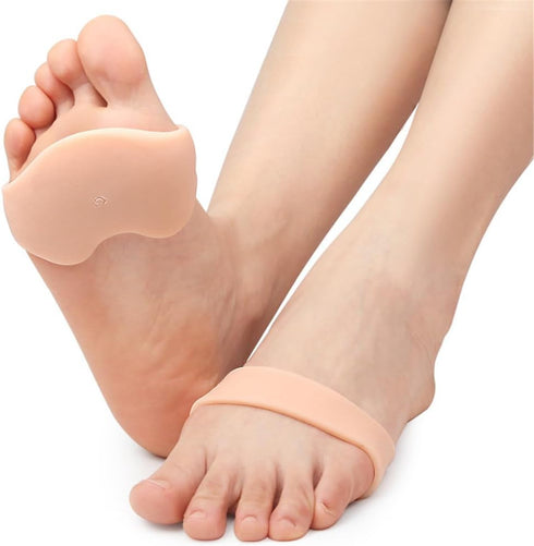 Metatarsal Pads - 2 Pairs Soft Gel Forefoot Cushions for Women and Men, Pain Relief for Metatarsalgia, Morton's Neuroma
