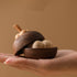 Mipcase Wooden Aromatherapy Diffuser Stand for Essential Oils Black Walnut Solid Wood Aroma Diffuser for Home Indoor