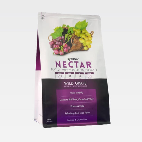 Syntrax Nutrition Nectar, 100% Whey Isolate Protein Powder, Wild Grape Flavor, 2 lbs
