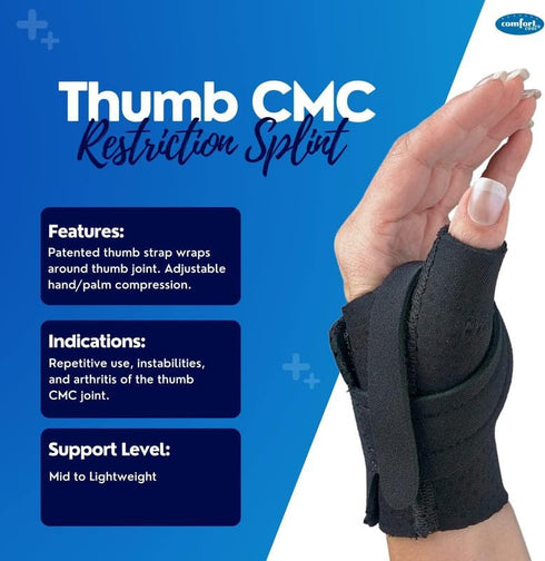 Comfort Cool Thumb CMC Restriction Splint, Right Small (6" to 7")