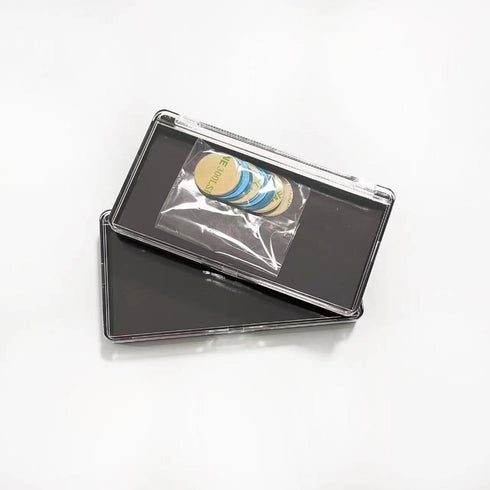 2pcs Rectangular Mini Magnet Makeup Dispensing Plate, Empty Palette with 10pcs Metal Stickers