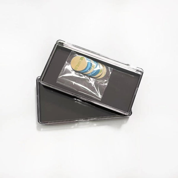 2pcs Rectangular Mini Magnet Makeup Dispensing Plate, Empty Palette with 10pcs Metal Stickers
