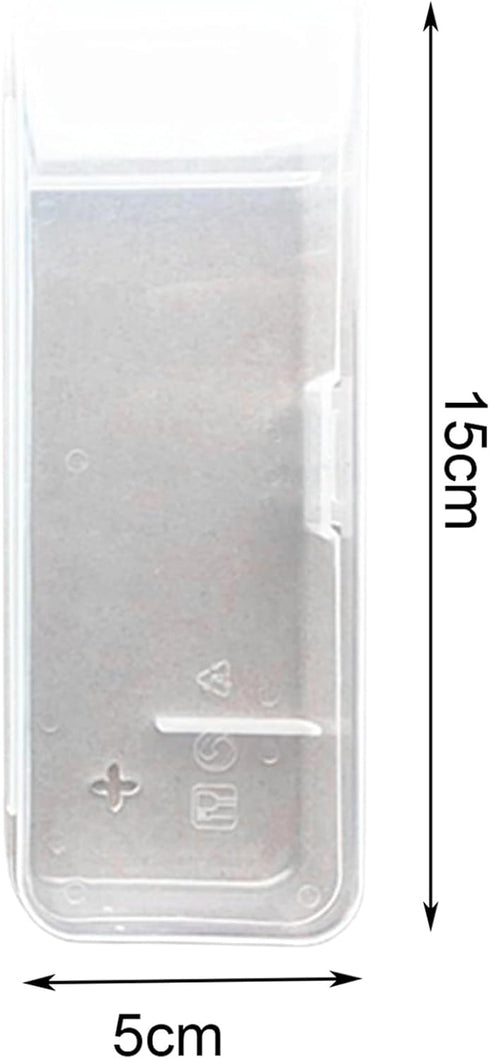 White Transparent Shaving Box - Razor Protector Plastic Cover Container for Manual Razor Accessories