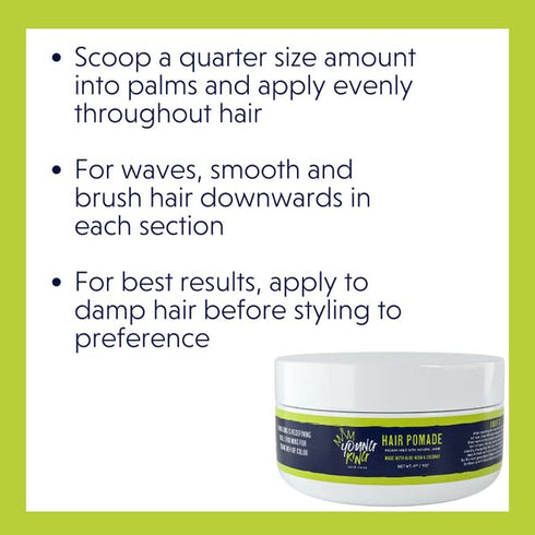YOUNG KING HAIR CARE Kids Pomade for Boys, 4 oz to Tame Flyaways and Sculpt Natural Curls, Plant-Based