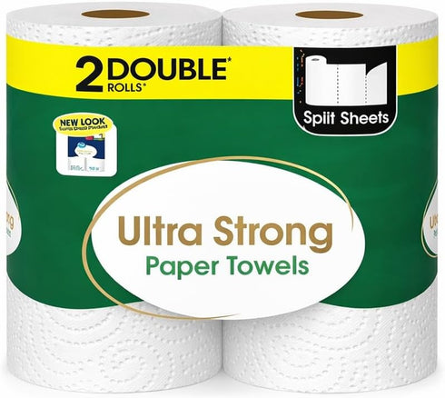 Homavia Paper Towels, White Household Cleaning Rolls for Kitchen, Bathroom and Home Use,