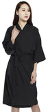 PERFEHAIR Salon Client Gowns, Kimono Style Hair Salon Smocks Capes, 43 Inch Long (Black)