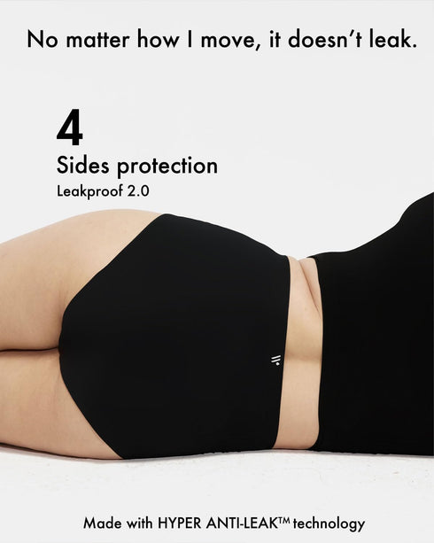LEAKPROOF2.0 Seamless 10 High Waist Ultimate Absorbency Period Underwear for Women Heavy Flow Holds Tampons