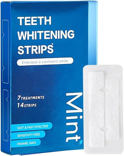 OHOO -14 7-Day 14 Count (Pack 1), Teeth Whitening Strips Strips Treatment Mint Teeth Whitener Kit for Coffee, Wine