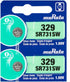 Murata 329 SR731SW Battery 1.55V Silver Oxide Watch Button Cell - Replaces Sony