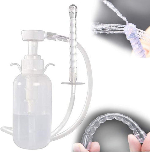 Kueysing 100% 300 ml 2 Nozzle Recommended (300ml) Reusable Vaginal Cleansing System Excellent Vaginal Cleanser Female