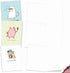 The Best Card Company - 20 Note Cards Blank Assortment, 4 x 5.12 Inch, 10 Designs, 2 Each - Punimals AM3366OCB-B2x10-NB