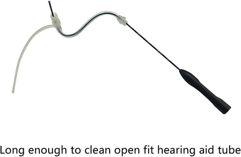 Open Fit Hearing Aid Tube Cleaning Tool Earpiece Earmold Hearing Aid Vent Cleaner (2pcs)