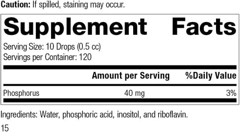Standard Process Phosfood Liquid - Whole Food Bone Health Support, 2 fl. oz.