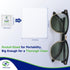 VisClear 200 Counts, Packed, Eyeglass Cleaner Wipes, Ocean scented,No Scratches and Safe for Prescription Lens Wipes