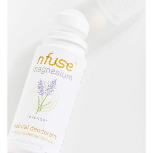nfuse Natural Magnesium Roll-on Deodorant with Aromatherapeutic Essential Oils - Lavender: Relax + Restore