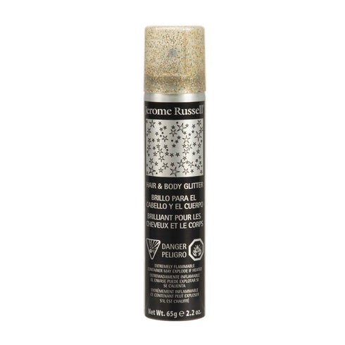Jerome Russell Temporary Hair and Body Glitter Color Spray, 2.2 oz, Multi-Color, Travel Spray