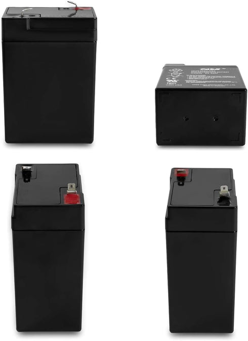 Casil 6V 4Ah Rechargeable Sealed Lead Acid Replacement Battery (1 Pack)