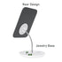Table Vanity Mirror with Stand, Makeup Mirror for Desk, Adjustable Flexible Gooseneck, 360° Rotation Portable Mirror