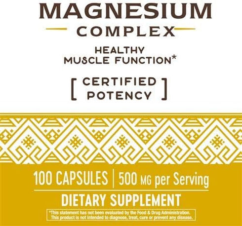 Nature's Way Magnesium Complex, Pack of 2 for Supplementation