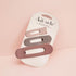 Kitsch 3pc Flat Hair Clips for Women, Terracotta Recycled Lay Flat Claw Clips for Thick Hair