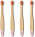 Wild & Stone 4 Pack 100% Organic Baby Bamboo Toothbrushes | | Soft Bristles | Compostable Handle | BPA Free | Vegan