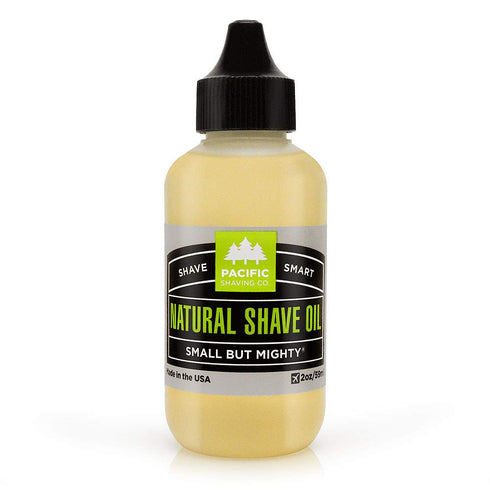 Pacific Shaving Company Natural Shaving Oil for Men & Women, 2 Fl Oz, Avocado & Vitamin E Oil