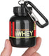 Protein Powder and Supplement Funnel Keychain - Portable Protein Powder Container with Durable Key-Chain for Gym,