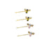 yueton Pack of 4 Women Honeybee Metal Hairpin, Bee Crystal Hair Side Clip Barrette Hair Accessories