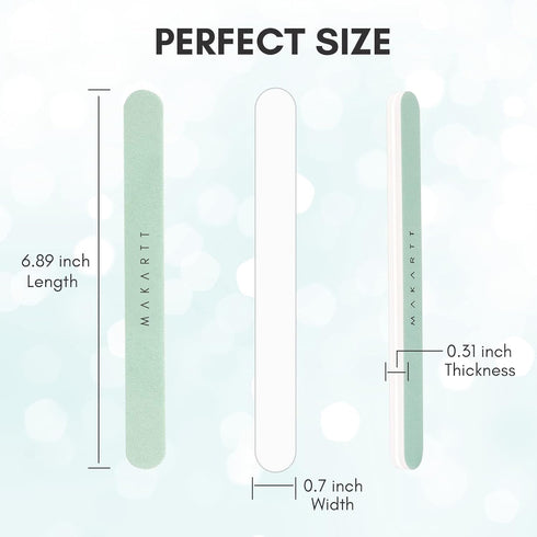 Makartt Nail Buffer Block - 400 6000 Grit Buffers and Shiners for Natural Acrylic Fingernails, 10 Pcs Kit