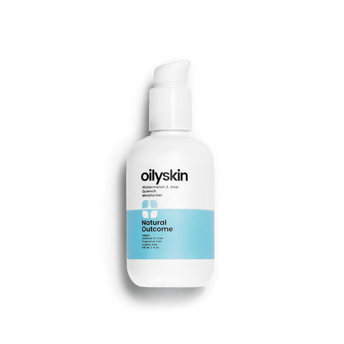 Oily Skin Moisturizer | Oil Free Daily Facial Gel w/Hyaluronic Acid | Watermelon & Aloe Vera Lotion | 4 oz