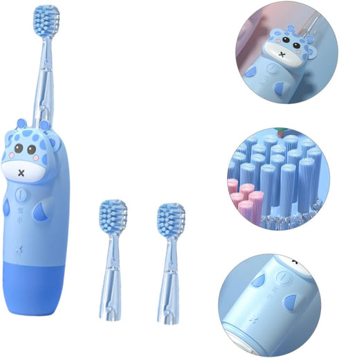 Sonic Electric Toothbrush with Frequency Soft Bristles for Sensitive Gums Ergonomic Handle Non Rechargeable Cleaning