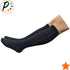 Closed Toe 15-20 mmHg Moderate Compression Leg Circulation Socks (Black, S/M)