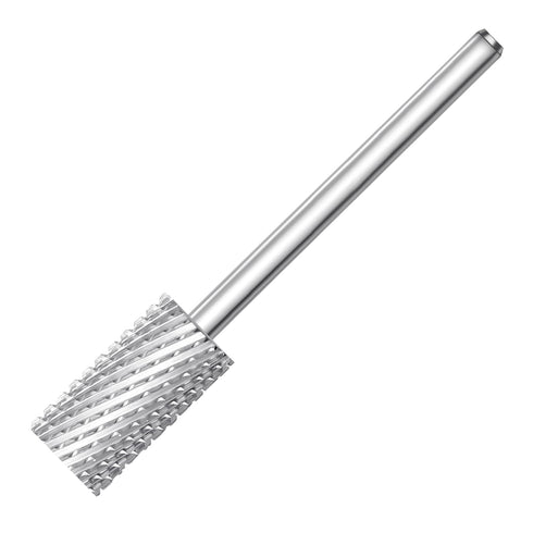 Tungsten Carbide Cylinder Nail Drill Bits, 3/32'' Two Way Rotate Use for Efile Electric File, Nail Art Tools