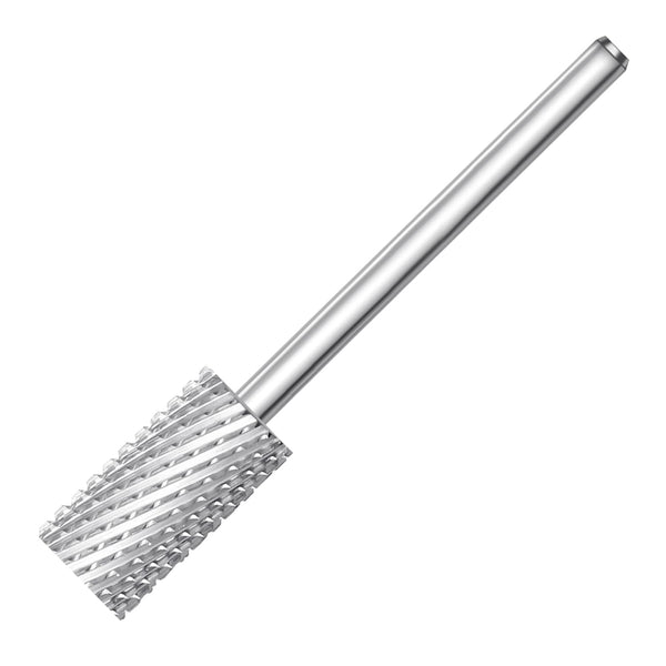 Tungsten Carbide Cylinder Nail Drill Bits, 3/32'' Two Way Rotate Use for Efile Electric File, Nail Art Tools