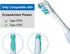 Othanary 3733 4732,Rotating (12 Pack-White) Sensitive Replacement Toothbrush Heads Compatible with Oral-B Cross Action