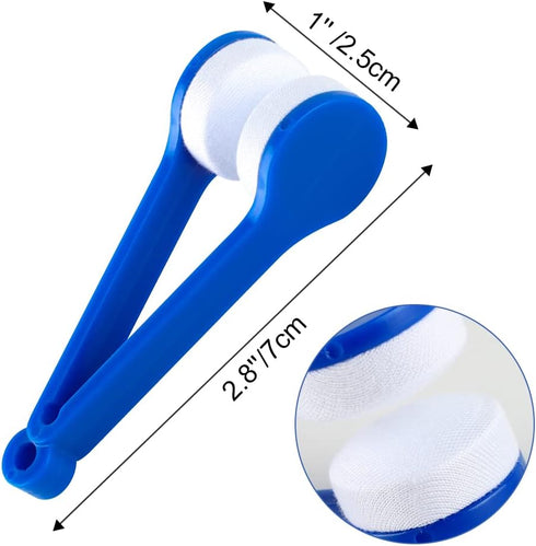 VinBee 20 Pcs Eyeglass Cleaner Clip, Mini Microfiber Spectacles Cleaner Brush, Random Color Cleaning Tool