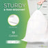 Tall Kitchen Drawstring Trash Bags, 200 Count, 13 Gallon, White, 0.9 Mil Thickness for Kitchen Garbage