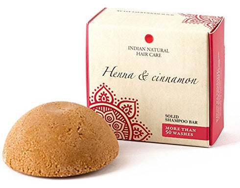 Solid Shampoo Bar - Henna & Cinnamon for Normal-Fine Hair, 2.12 oz