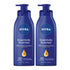 NIVEA Essentially Enriched Body Lotion for Dry Skin, 2 Pack, 16.9 Fl Oz Pump Bottles