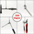 Magnetic Pickup Tool Set, 10LB Extendable Magnet Stick with LED for Car and Household